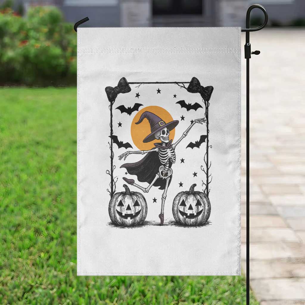 Funny Skeleton Witches Dance Ballet Garden Flag Halloween Gift - Wonder Print Shop