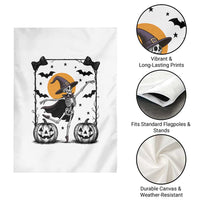 Funny Skeleton Witches Dance Ballet Garden Flag Halloween Gift - Wonder Print Shop