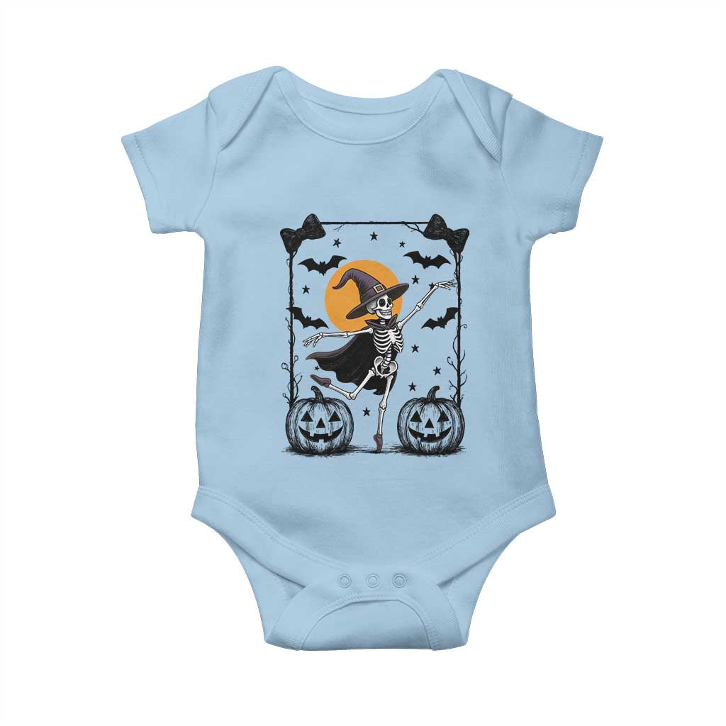 Funny Skeleton Witches Dance Ballet Baby Onesie Halloween Gift - Wonder Print Shop