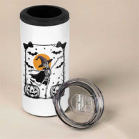 Funny Skeleton Witches Dance Ballet 4 in 1 Can Cooler Tumbler Halloween Gift