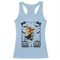 Funny Skeleton Witches Dance Ballet Racerback Tank Top Halloween Gift - Wonder Print Shop