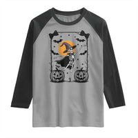 Funny Skeleton Witches Dance Ballet Raglan Shirt Halloween Gift - Wonder Print Shop