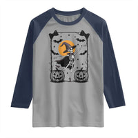 Funny Skeleton Witches Dance Ballet Raglan Shirt Halloween Gift - Wonder Print Shop
