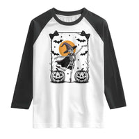 Funny Skeleton Witches Dance Ballet Raglan Shirt Halloween Gift - Wonder Print Shop