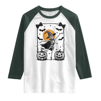 Funny Skeleton Witches Dance Ballet Raglan Shirt Halloween Gift - Wonder Print Shop