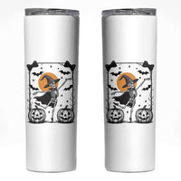 Funny Skeleton Witches Dance Ballet Skinny Tumbler Halloween Gift