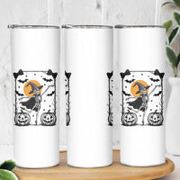 Funny Skeleton Witches Dance Ballet Skinny Tumbler Halloween Gift