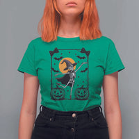 Funny Skeleton Witches Dance Ballet T Shirt For Women Halloween Gift - Wonder Print Shop