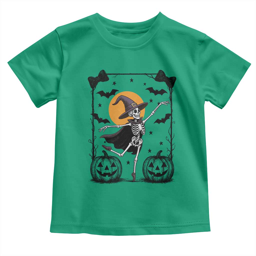 Funny Skeleton Witches Dance Ballet Toddler T Shirt Halloween Gift - Wonder Print Shop