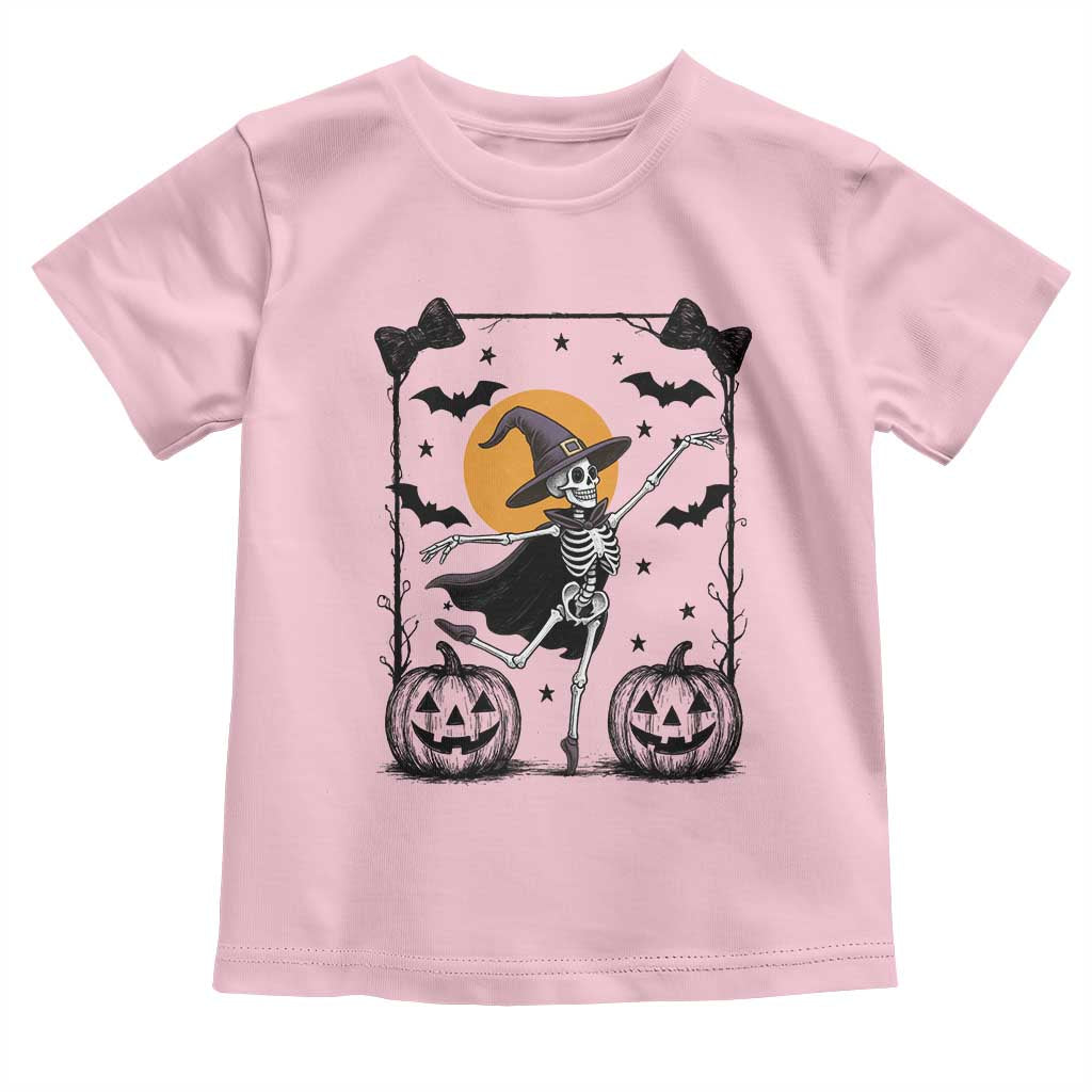 Funny Skeleton Witches Dance Ballet Toddler T Shirt Halloween Gift - Wonder Print Shop