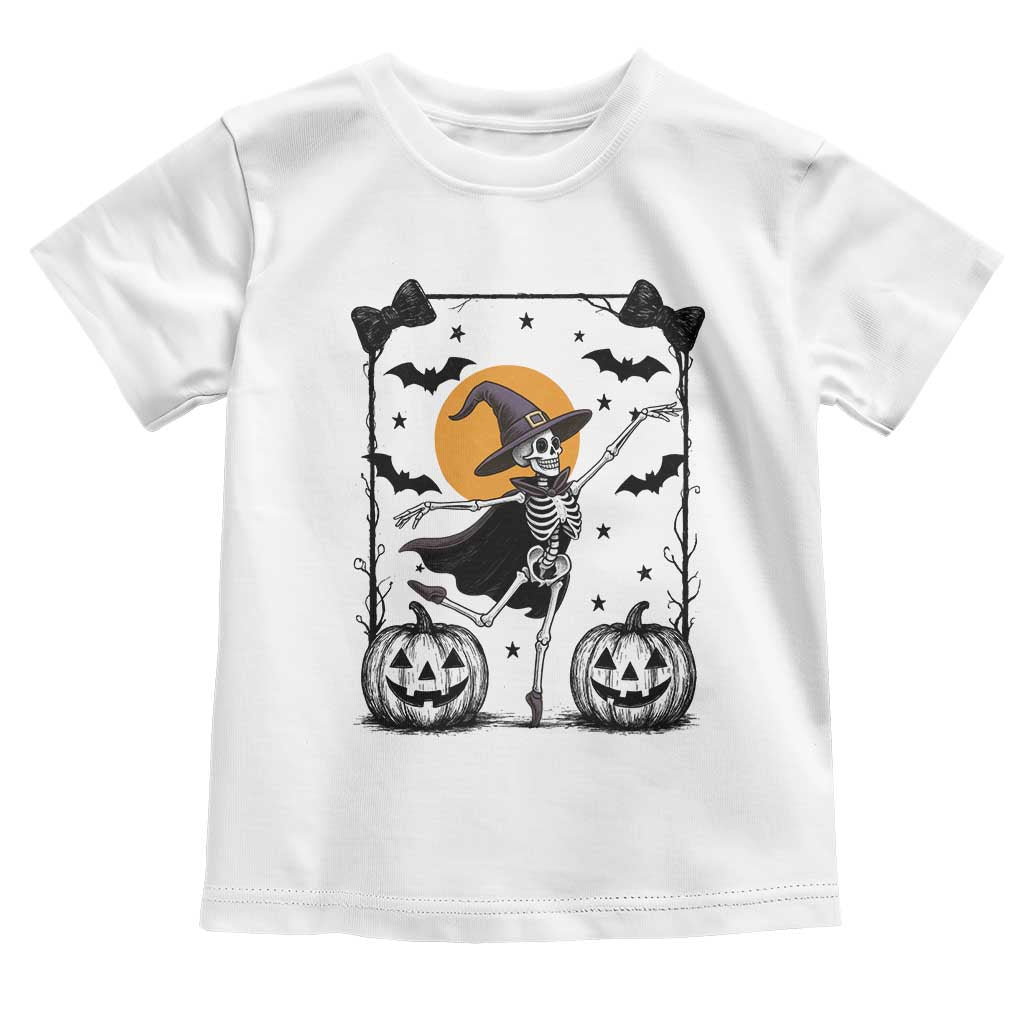 Funny Skeleton Witches Dance Ballet Toddler T Shirt Halloween Gift - Wonder Print Shop