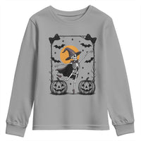 Funny Skeleton Witches Dance Ballet Youth Sweatshirt Halloween Gift - Wonder Print Shop