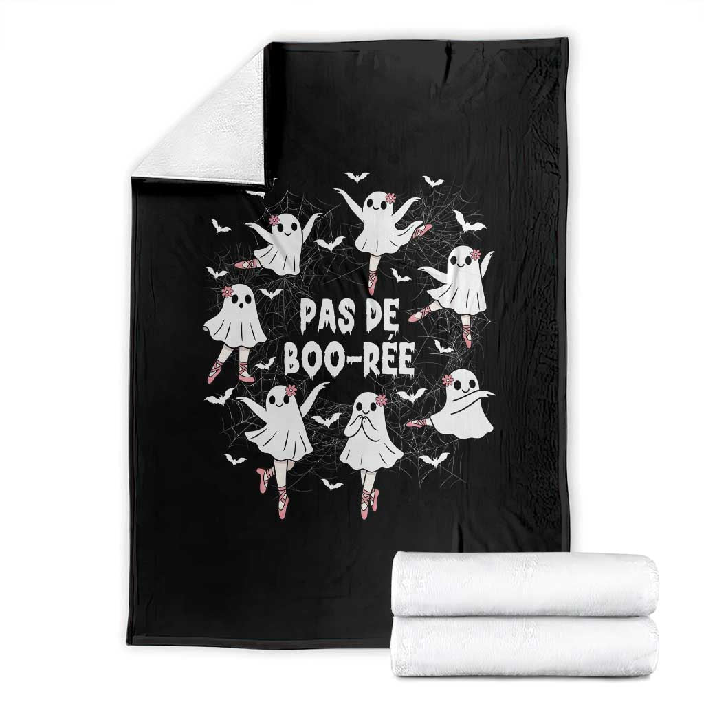 Halloween Ballet Ghost Throw Blanket Pas De Boo Ree Gift - Wonder Print Shop