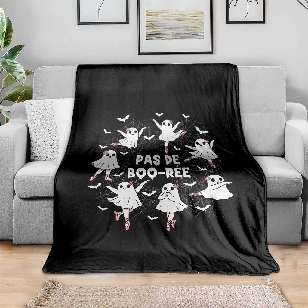 Halloween Ballet Ghost Throw Blanket Pas De Boo Ree Gift - Wonder Print Shop
