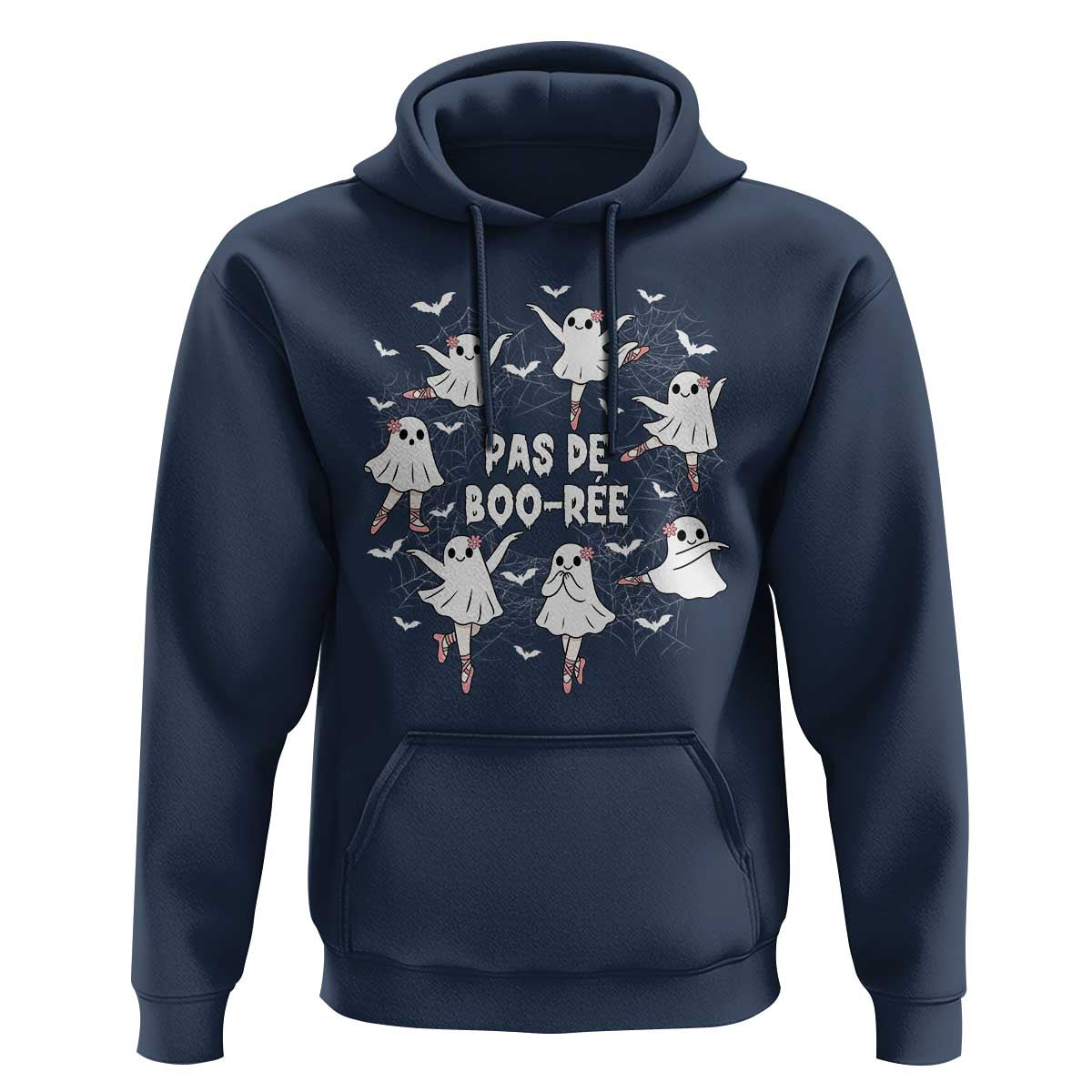 Halloween Ballet Ghost Hoodie Pas De Boo Ree Gift - Wonder Print Shop