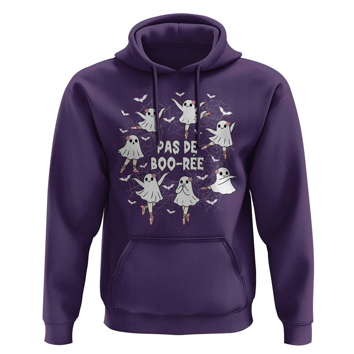 Halloween Ballet Ghost Hoodie Pas De Boo Ree Gift - Wonder Print Shop