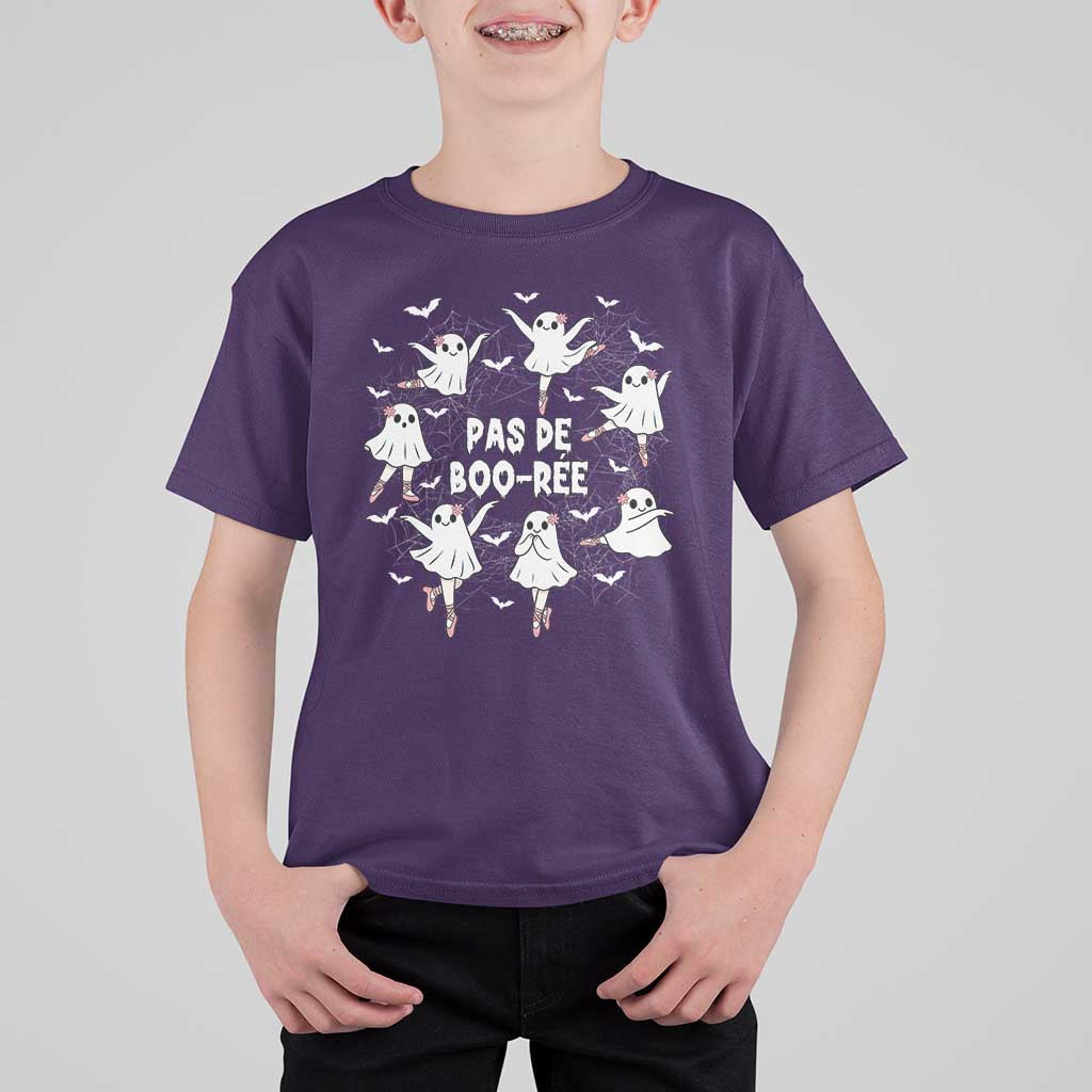 Halloween Ballet Ghost T Shirt For Kid Pas De Boo Ree Gift - Wonder Print Shop