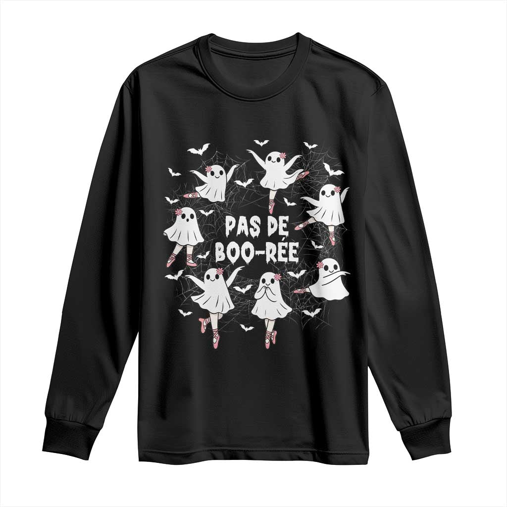 Halloween Ballet Ghost Long Sleeve Shirt Pas De Boo Ree Gift - Wonder Print Shop