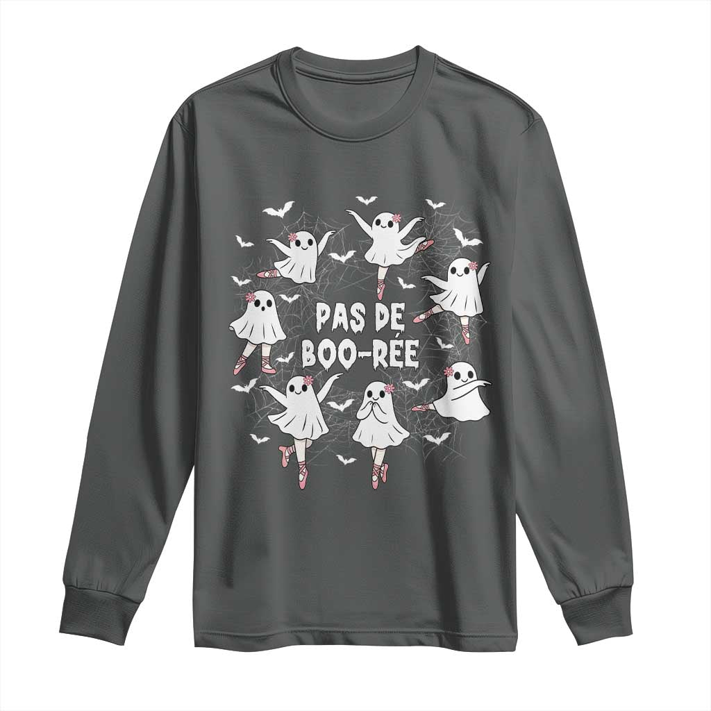 Halloween Ballet Ghost Long Sleeve Shirt Pas De Boo Ree Gift - Wonder Print Shop