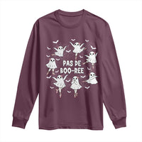 Halloween Ballet Ghost Long Sleeve Shirt Pas De Boo Ree Gift - Wonder Print Shop
