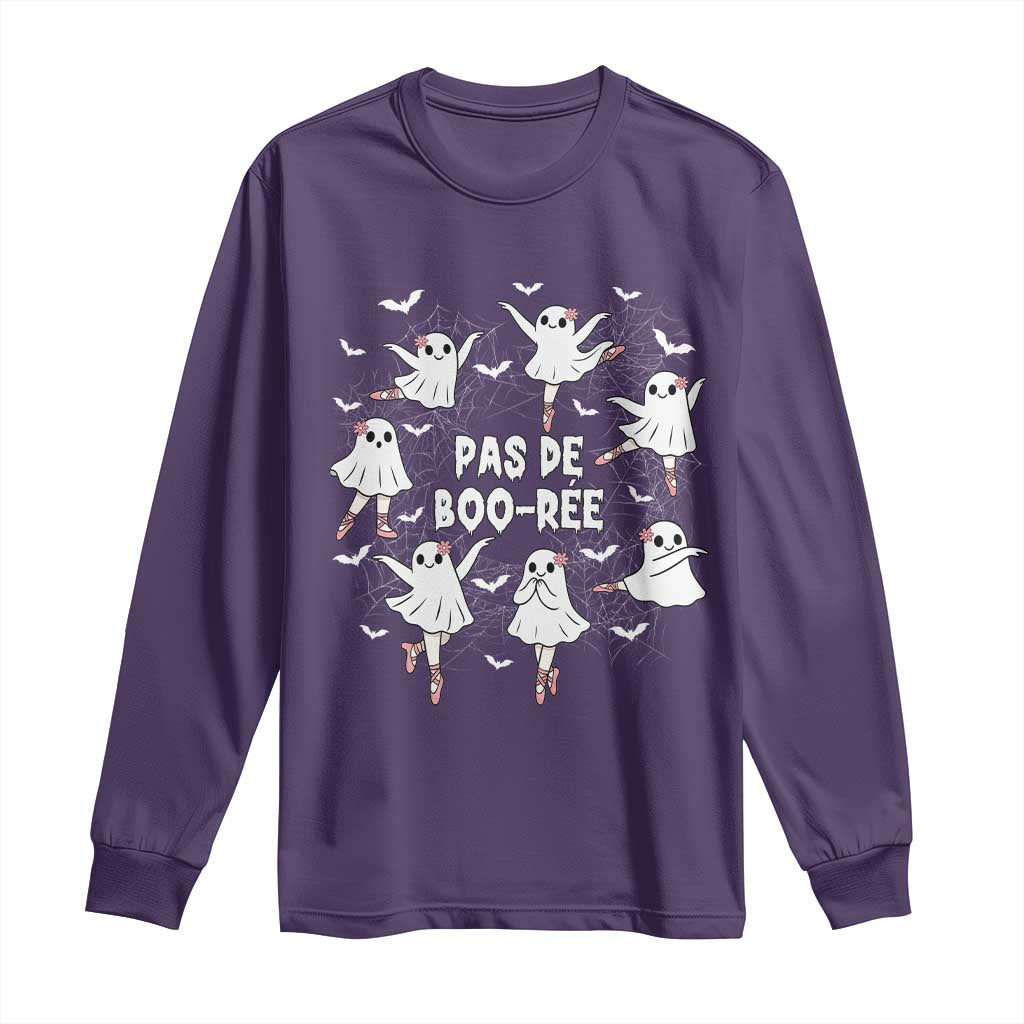 Halloween Ballet Ghost Long Sleeve Shirt Pas De Boo Ree Gift - Wonder Print Shop