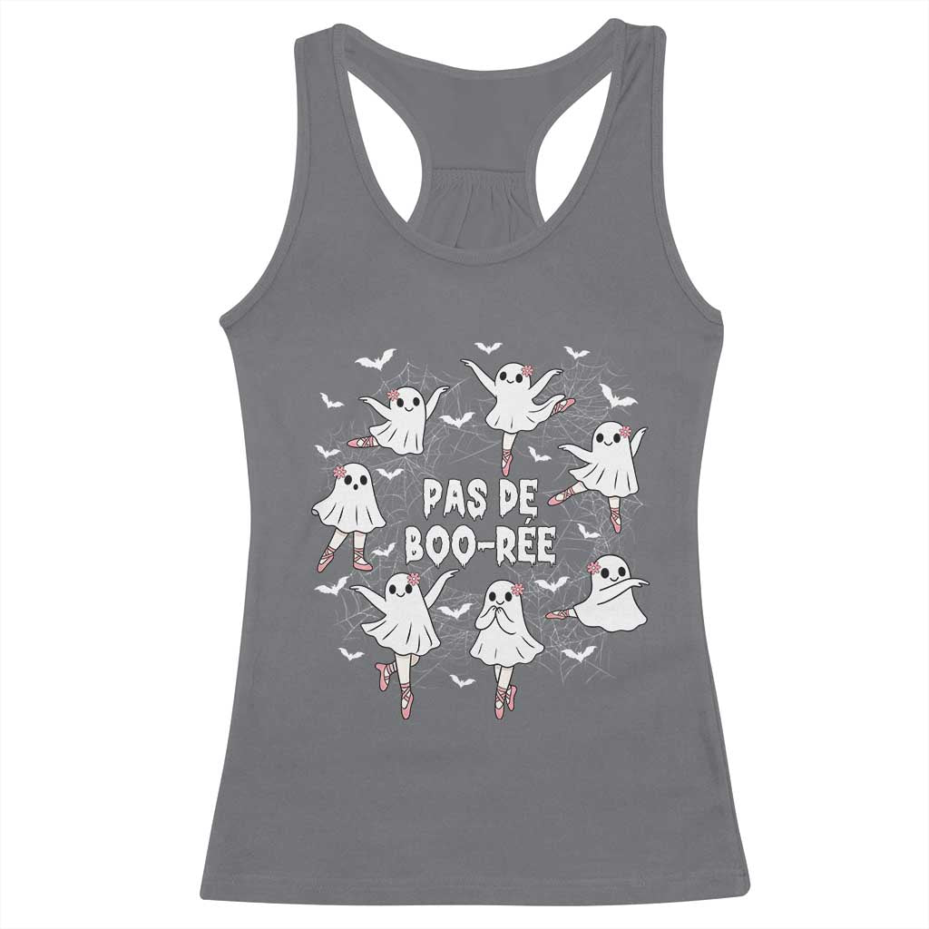 Halloween Ballet Ghost Racerback Tank Top Pas De Boo Ree Gift - Wonder Print Shop