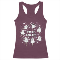 Halloween Ballet Ghost Racerback Tank Top Pas De Boo Ree Gift - Wonder Print Shop