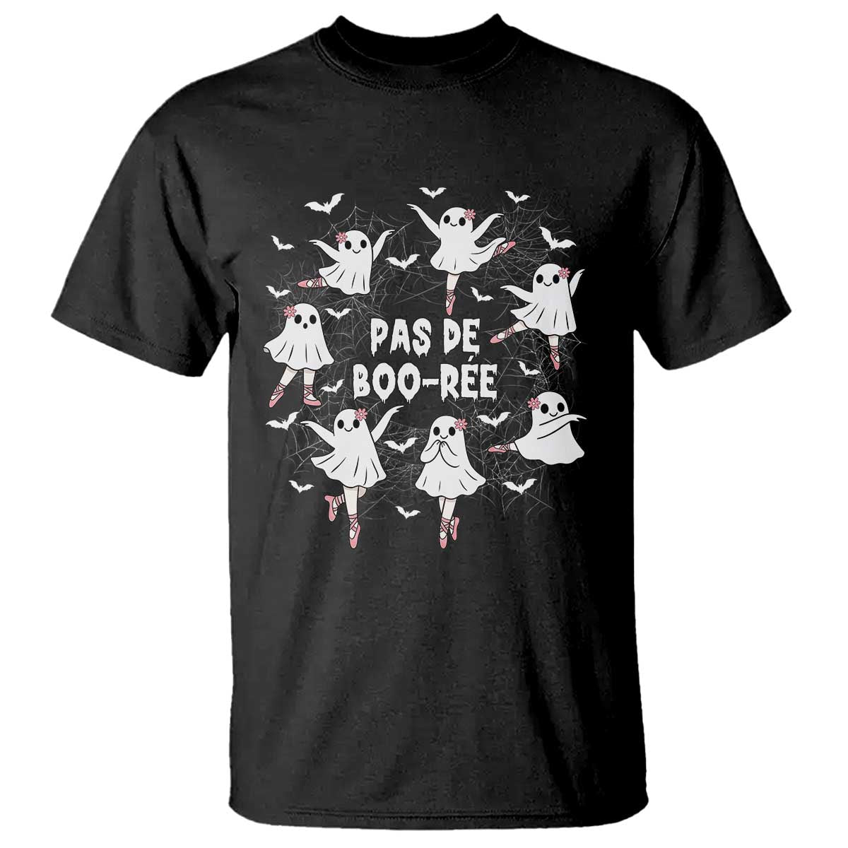 Halloween Ballet Ghost T Shirt Pas De Boo Ree Gift - Wonder Print Shop