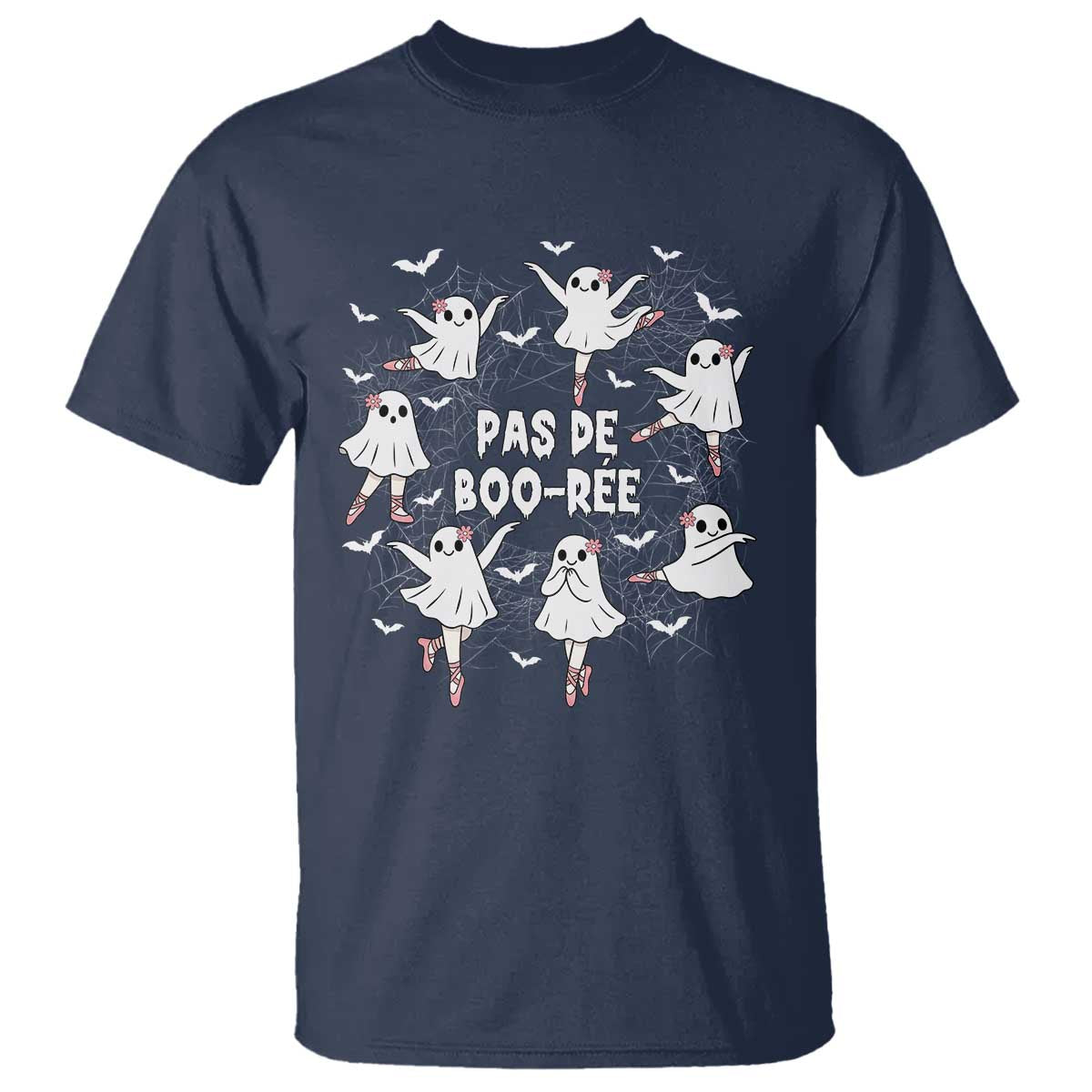 Halloween Ballet Ghost T Shirt Pas De Boo Ree Gift - Wonder Print Shop