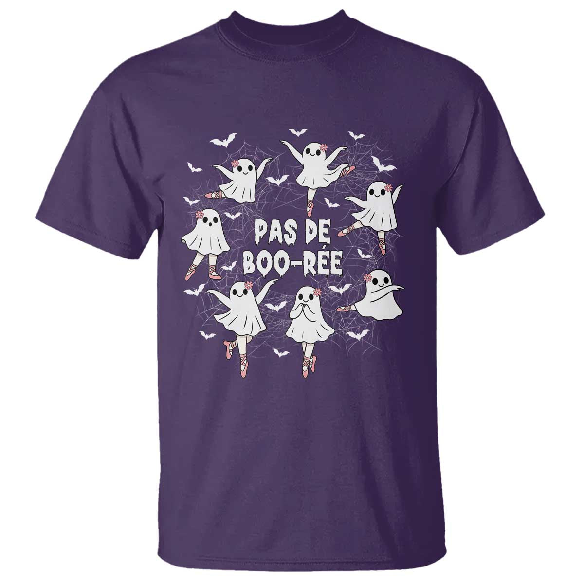 Halloween Ballet Ghost T Shirt Pas De Boo Ree Gift - Wonder Print Shop
