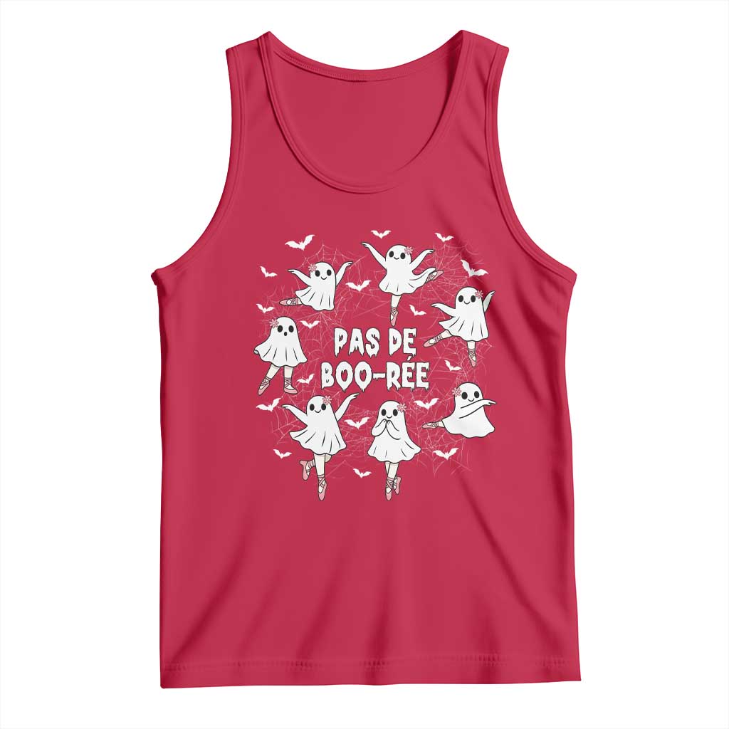 Halloween Ballet Ghost Tank Top Pas De Boo Ree Gift - Wonder Print Shop