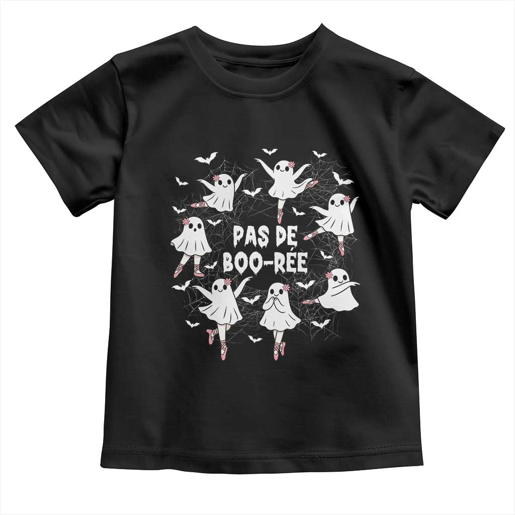 Halloween Ballet Ghost Toddler T Shirt Pas De Boo Ree Gift - Wonder Print Shop