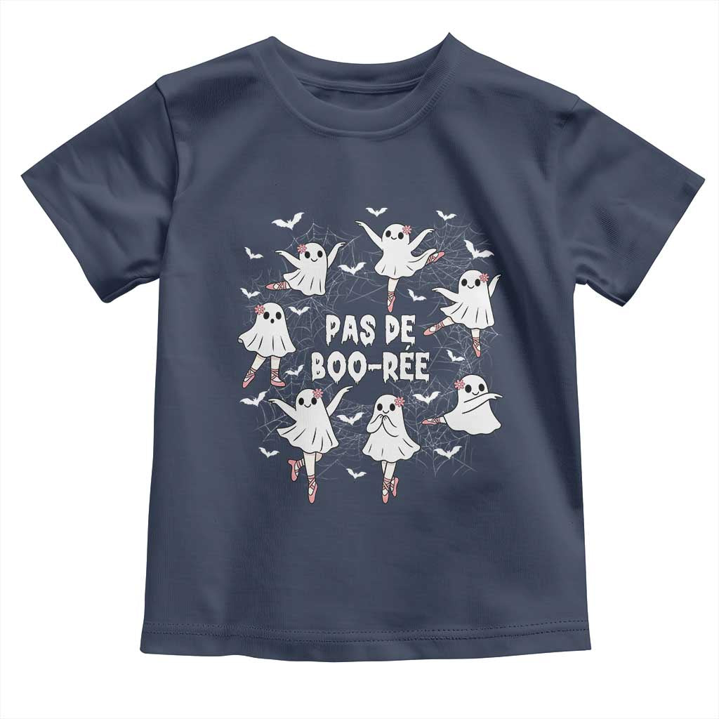 Halloween Ballet Ghost Toddler T Shirt Pas De Boo Ree Gift - Wonder Print Shop