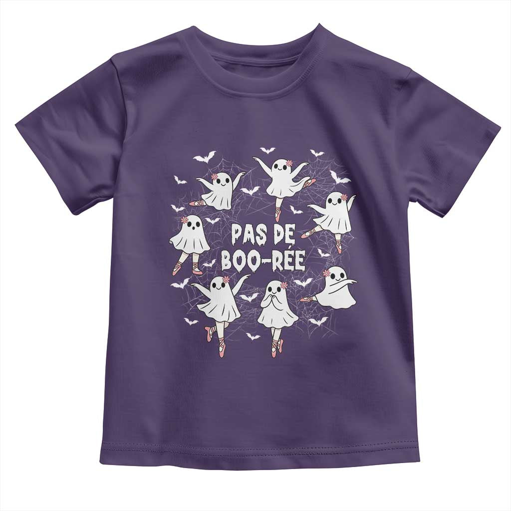 Halloween Ballet Ghost Toddler T Shirt Pas De Boo Ree Gift - Wonder Print Shop