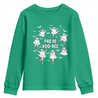 Halloween Ballet Ghost Youth Sweatshirt Pas De Boo Ree Gift - Wonder Print Shop