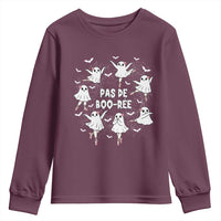 Halloween Ballet Ghost Youth Sweatshirt Pas De Boo Ree Gift - Wonder Print Shop