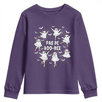 Halloween Ballet Ghost Youth Sweatshirt Pas De Boo Ree Gift - Wonder Print Shop