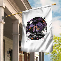Trick Or Treat Point Your Feet Garden Flag Funny Halloween Ballet Gift - Wonder Print Shop