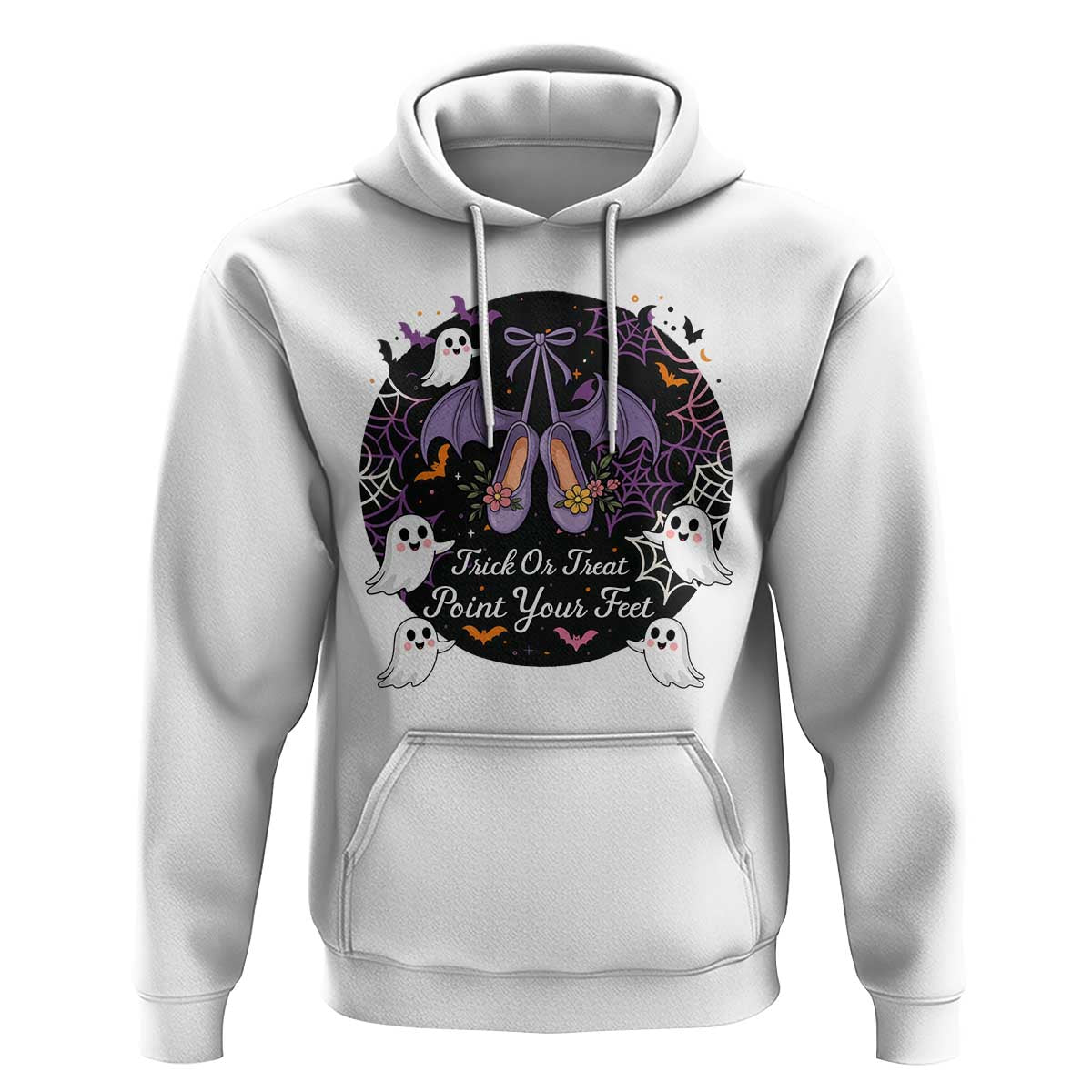 Trick Or Treat Point Your Feet Hoodie Funny Halloween Ballet Gift - Wonder Print Shop