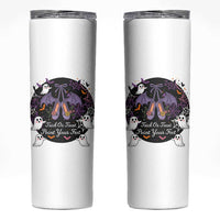 Trick Or Treat Point Your Feet Skinny Tumbler Funny Halloween Ballet Gift