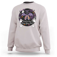 Trick Or Treat Point Your Feet Sweatshirt Funny Halloween Ballet Gift - Wonder Print Shop