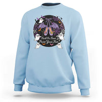 Trick Or Treat Point Your Feet Sweatshirt Funny Halloween Ballet Gift - Wonder Print Shop