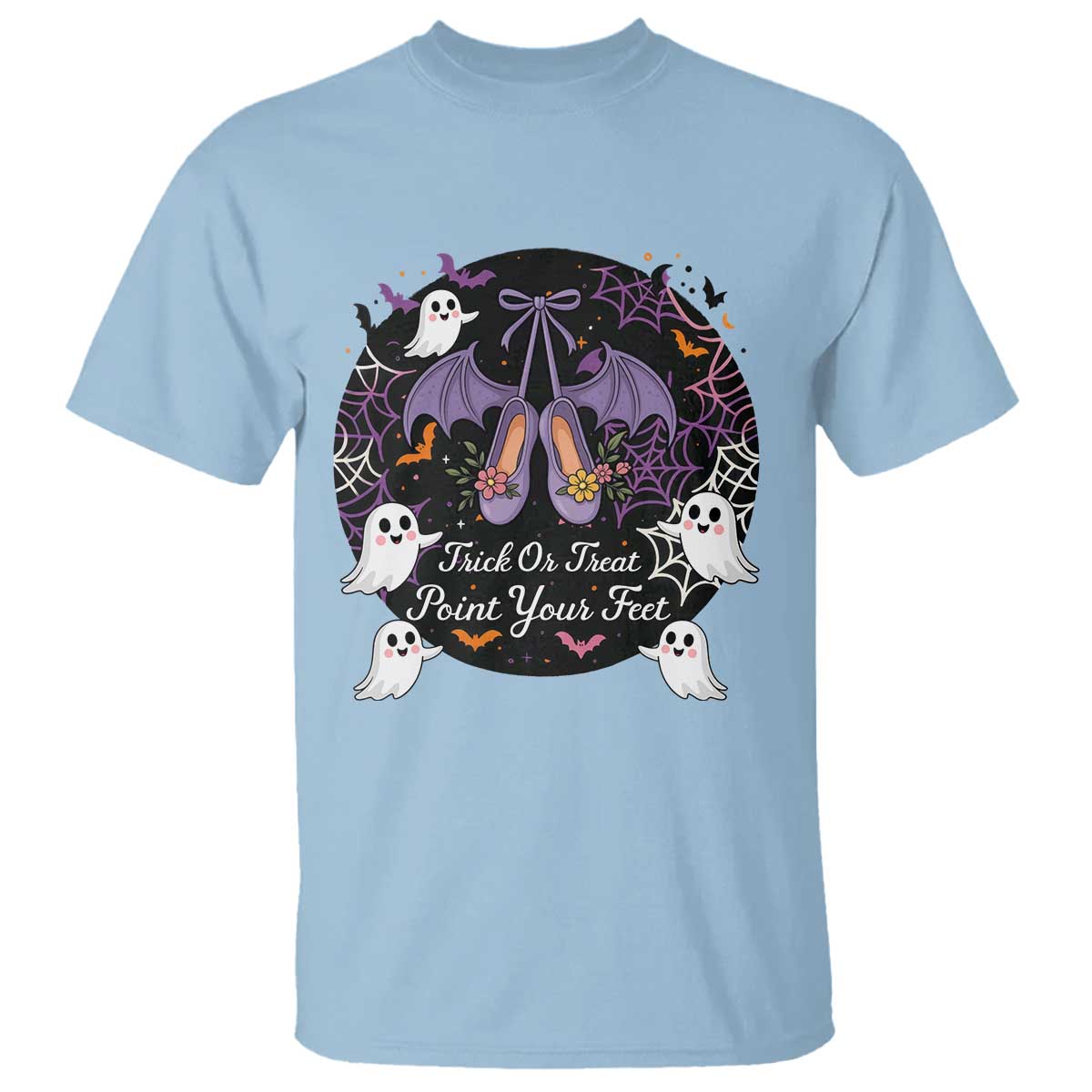 Trick Or Treat Point Your Feet T Shirt Funny Halloween Ballet Gift - Wonder Print Shop