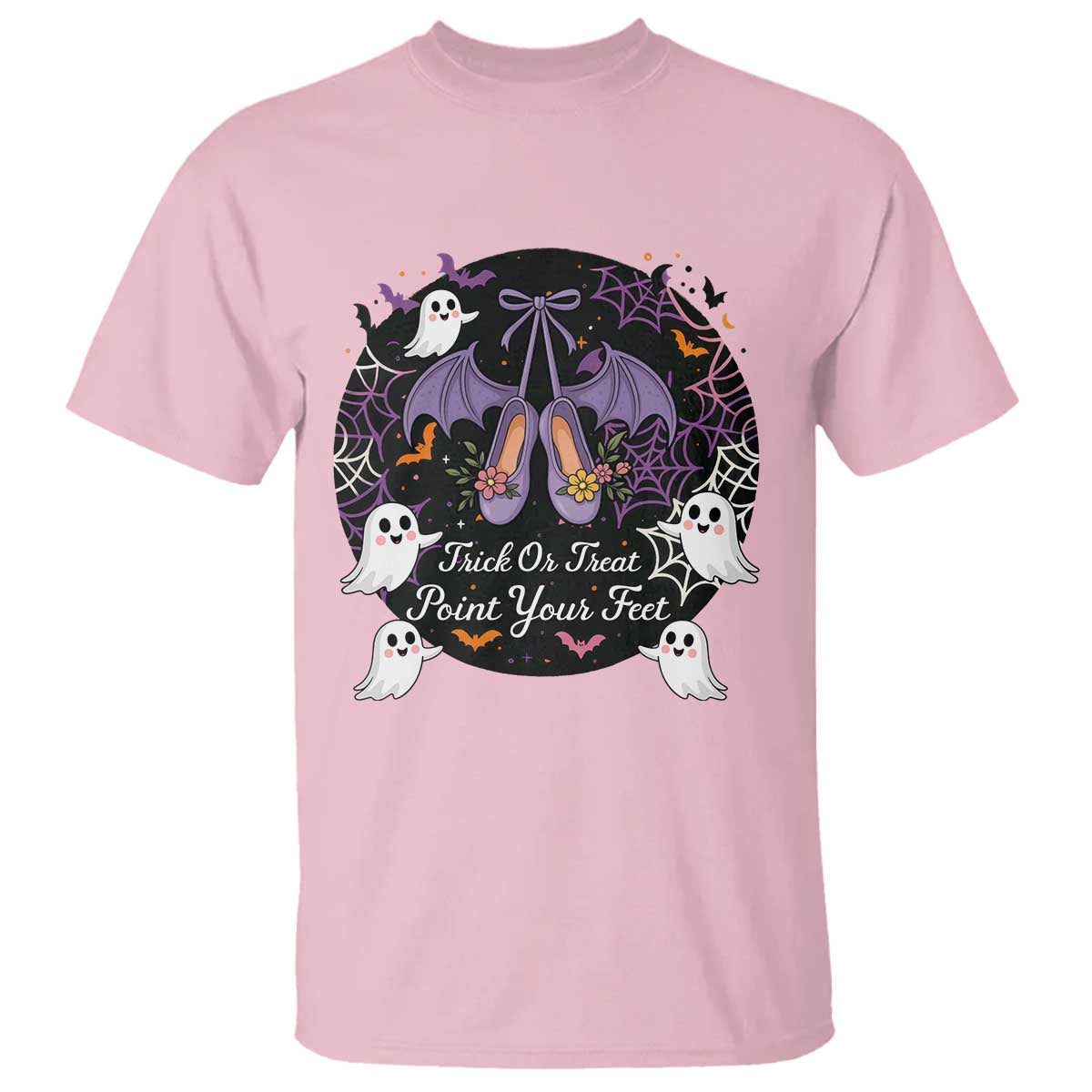 Trick Or Treat Point Your Feet T Shirt Funny Halloween Ballet Gift - Wonder Print Shop