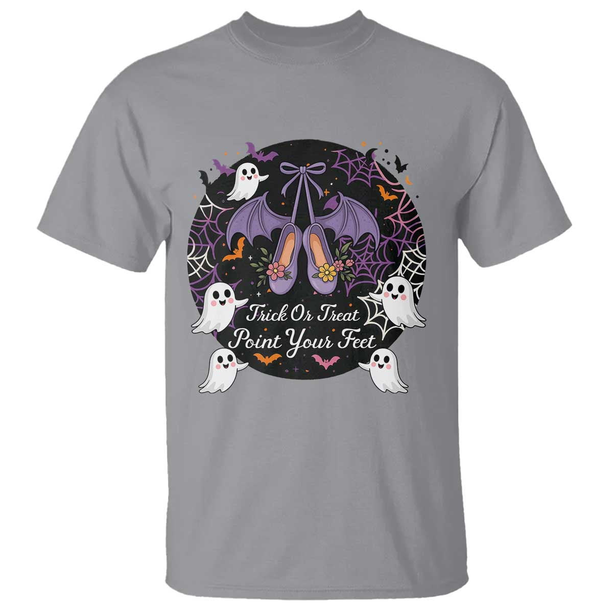 Trick Or Treat Point Your Feet T Shirt Funny Halloween Ballet Gift - Wonder Print Shop