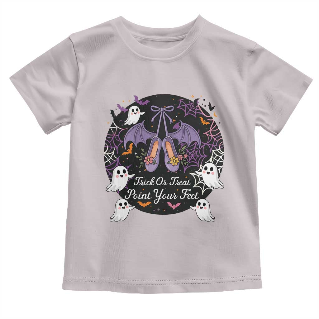 Trick Or Treat Point Your Feet Toddler T Shirt Funny Halloween Ballet Gift - Wonder Print Shop