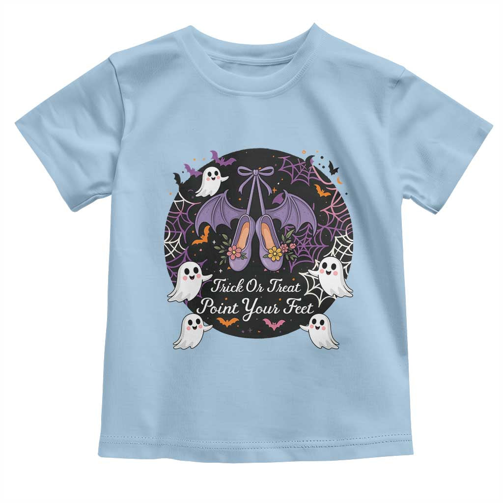 Trick Or Treat Point Your Feet Toddler T Shirt Funny Halloween Ballet Gift - Wonder Print Shop