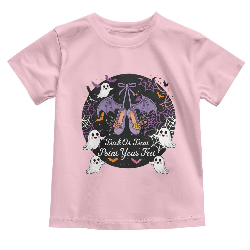Trick Or Treat Point Your Feet Toddler T Shirt Funny Halloween Ballet Gift - Wonder Print Shop