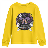 Trick Or Treat Point Your Feet Youth Sweatshirt Funny Halloween Ballet Gift - Wonder Print Shop