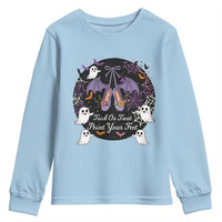 Trick Or Treat Point Your Feet Youth Sweatshirt Funny Halloween Ballet Gift - Wonder Print Shop